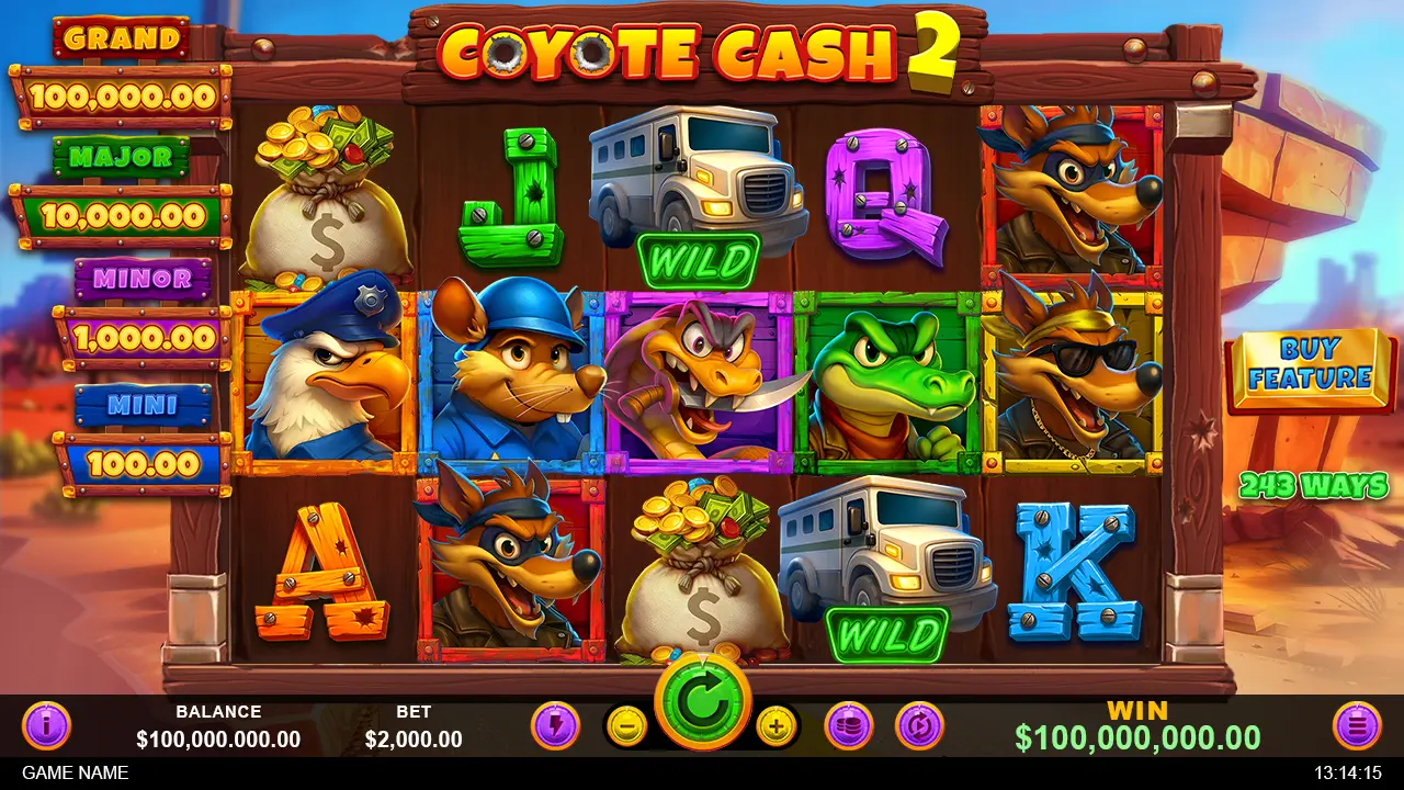 Coyote Cash 2 Slot Gameplay