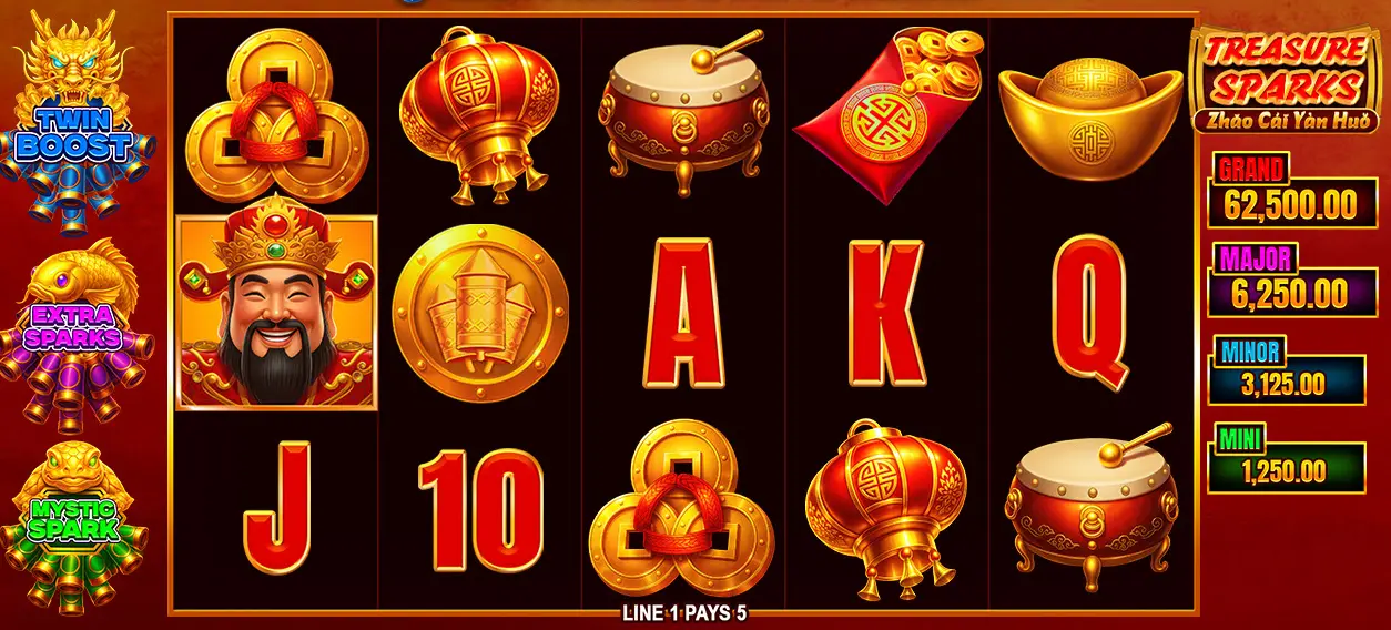 Treasure Sparks Slot Treasure Sparks Slot